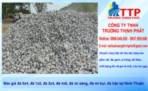 Báo giá đá 0x4, đá 1x2, đá 3x4, đá 4x6, đá mi sàng, đá mi bụi, đá hộc tại Ninh Thuận