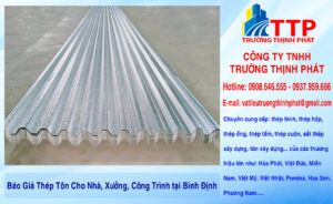Báo Giá Thép Tôn Cho Nhà, Xưởng, Công Trình tại Bình Định