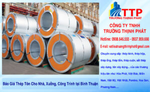 Báo Giá Thép Tôn Cho Nhà, Xưởng, Công Trình tại Bình Thuận
