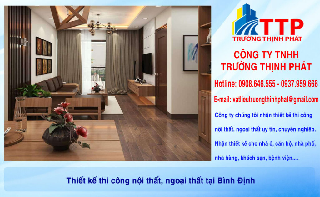 Thiết kế thi công nội thất, ngoại thất tại Bình Định