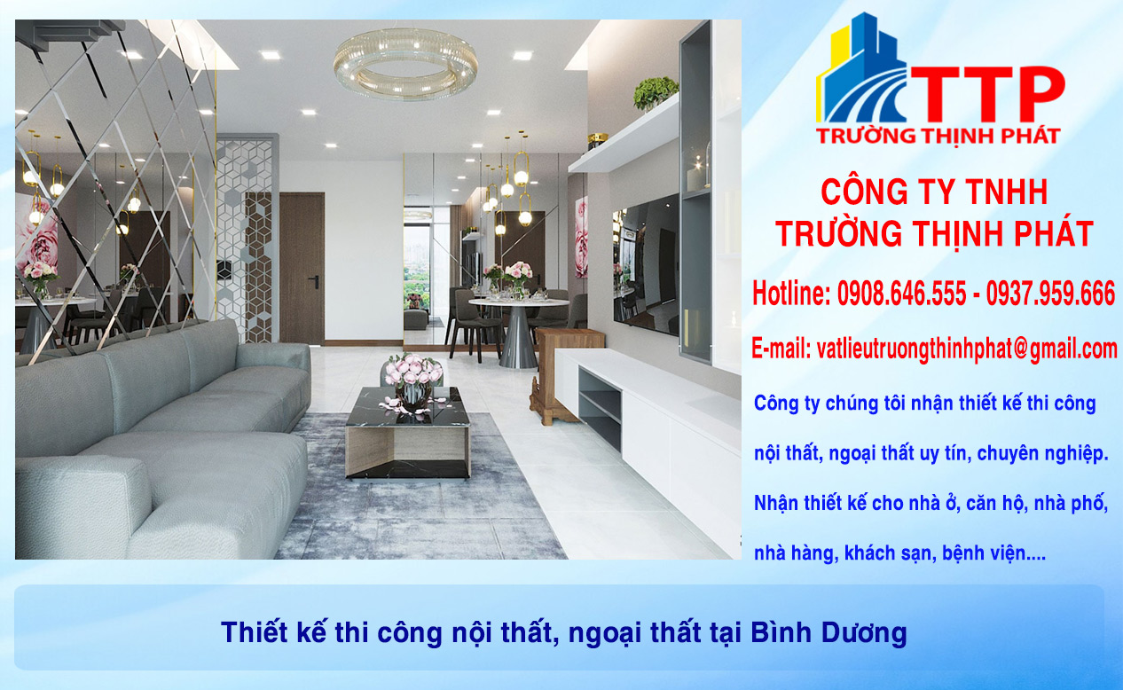 Thiết kế thi công nội thất, ngoại thất tại Bình Dương