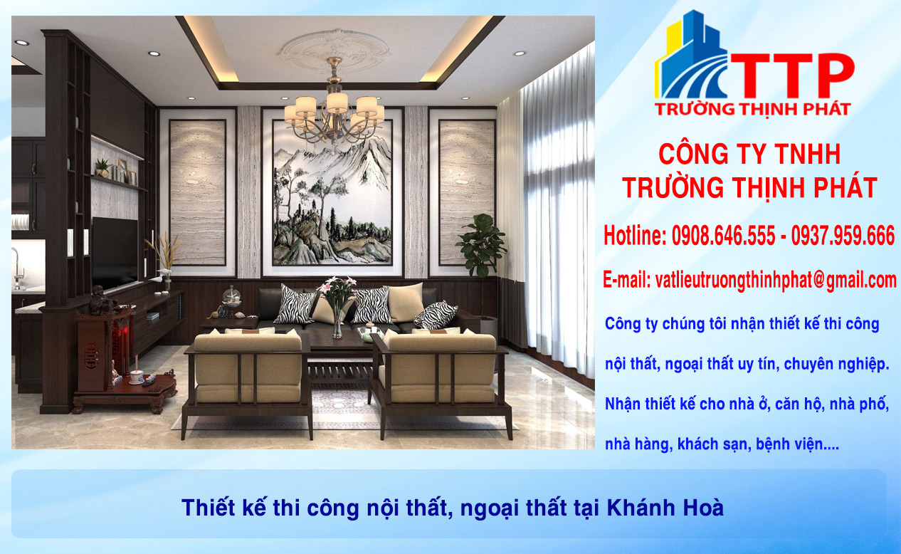Thiết kế thi công nội thất, ngoại thất tại Khánh Hoà