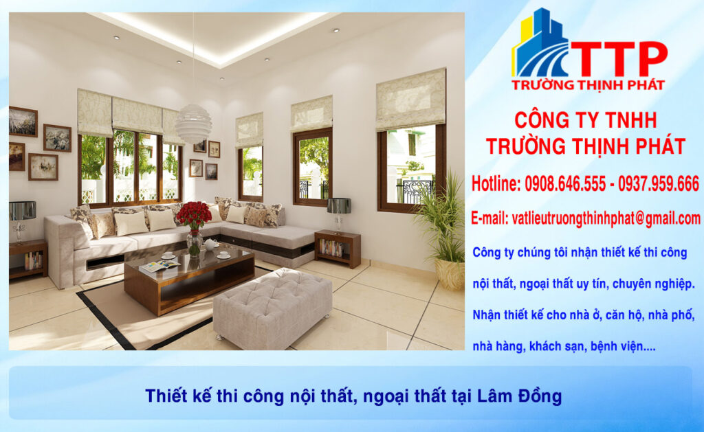 Thiết kế thi công nội thất, ngoại thất tại Lâm Đồng