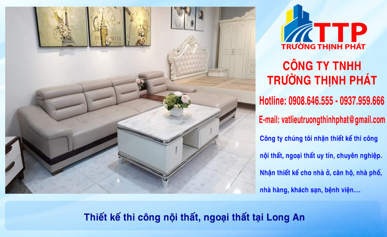 Thiết kế thi công nội thất, ngoại thất tại Long An
