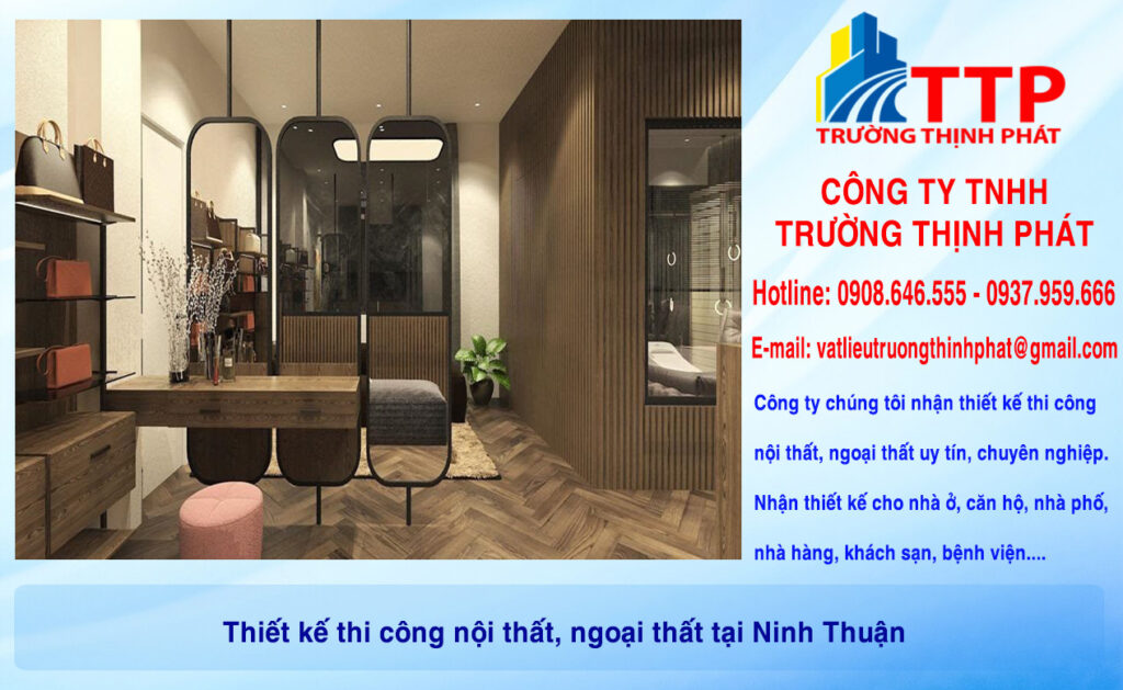 Thiết kế thi công nội thất, ngoại thất tại Ninh Thuận