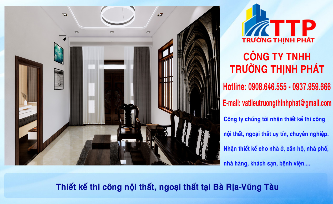 Thiết kế thi công nội thất, ngoại thất tại Bà Rịa-Vũng Tàu