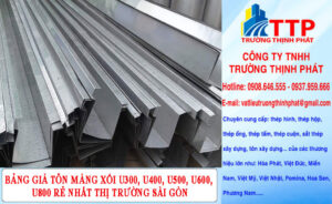 Bảng Giá Tôn Máng Xối Rẻ Nhất Thị Trường Sài Gòn