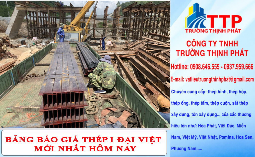 Bảng báo giá thép I Đại Việt mới nhất hôm nay