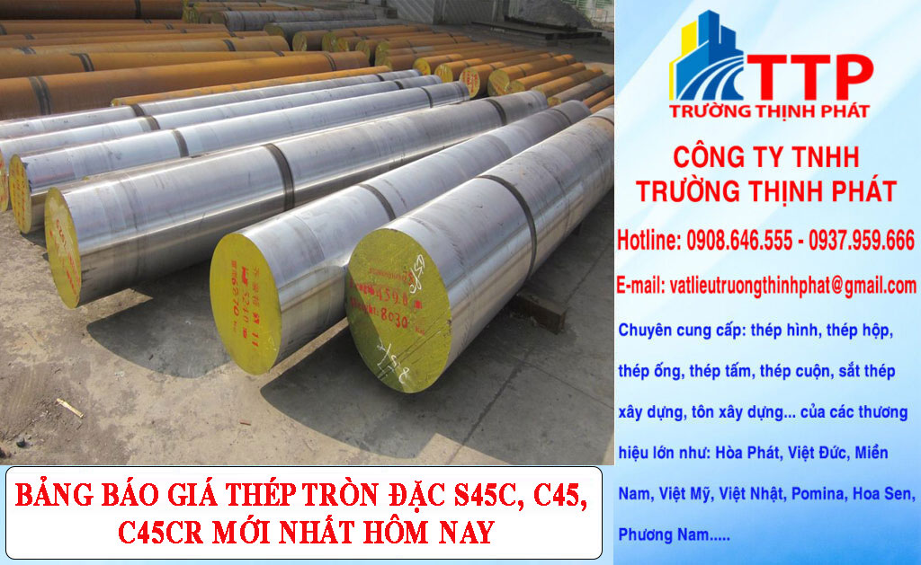 Bảng báo giá thép tròn đặc
