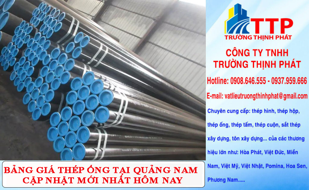Bảng giá thép ống tại Quảng Nam