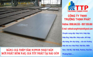 Bảng giá thép tấm Nippon Nhật Bản mới nhất hôm nay