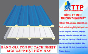 Bảng giá tôn PU cách nhiệt mới cập nhật hôm nay