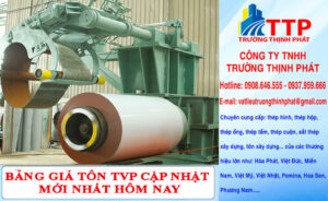 Bảng giá tôn TVP mới cập nhật hôm nay