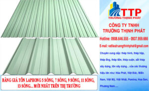 Bảng giá tôn laphong mới nhất hiện nay