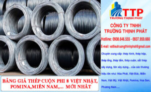 Báo giá sắt thép cuộn phi 8 mới nhất 2023