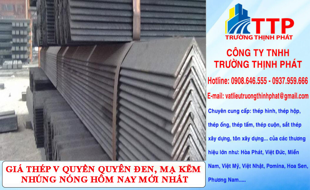 Giá Thép V Quyền Quyên Đen Mạ Kẽm Nhúng Nóng