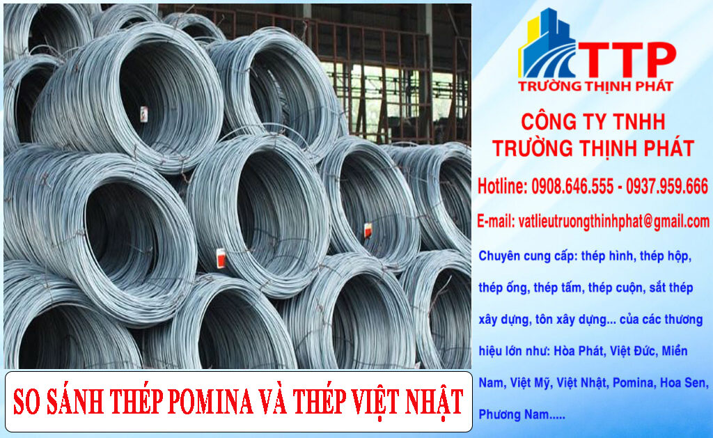 So Sánh Thép Pomina Và Thép Việt Nhật