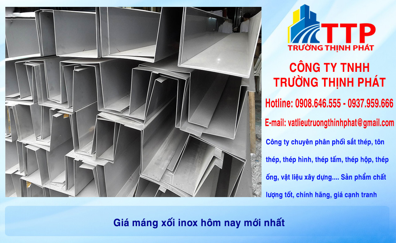 Giá máng xối inox hôm nay mới nhất