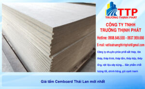 Giá tấm Cemboard Thái Lan mới nhất