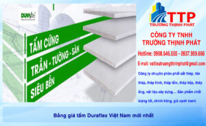 Bảng giá tấm Duraflex Việt Nam mới nhất