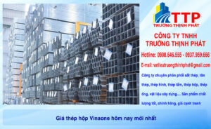 Báo giá sắt thép ống hộp VinaOne chính hãng | Chiết khấu 8%
