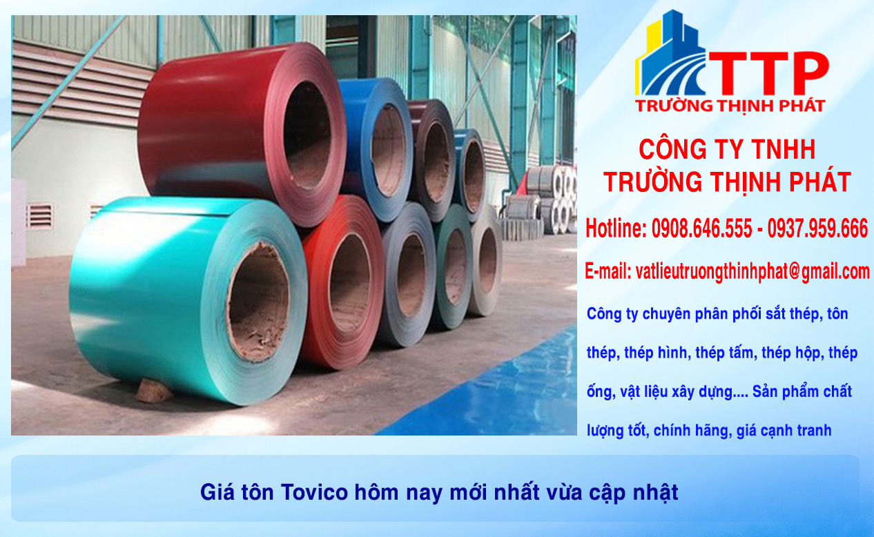 Giá tôn Tovico hôm nay mới nhất vừa cập nhật