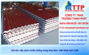 Giá tôn xốp cách nhiệt chống nóng Hoa Sen, Việt Nhật mới nhất