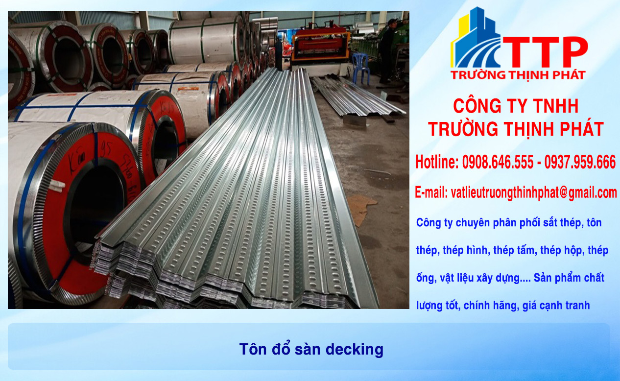 Tôn đổ sàn decking