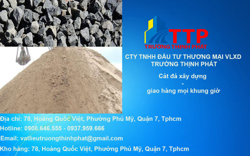 Giá cát đá xây dựng năm 2023 tại Bình Định