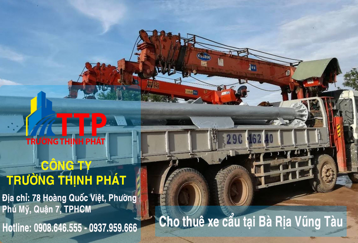 Cho thuê xe cẩu tại Bà Rịa Vũng Tàu