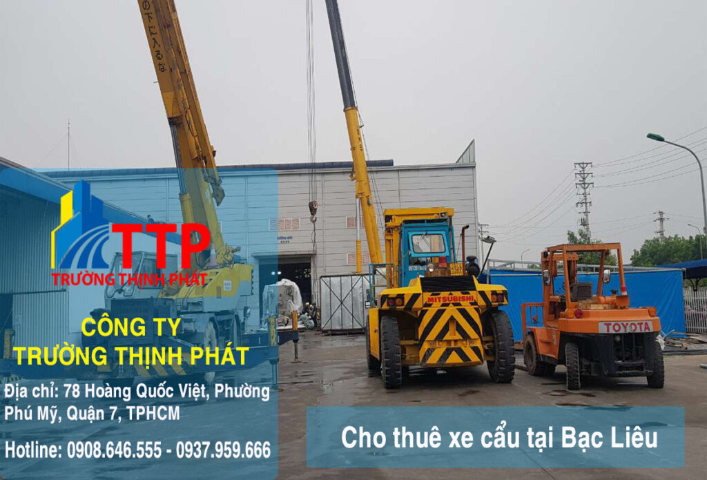 Cho thuê xe cẩu tại Bạc Liêu