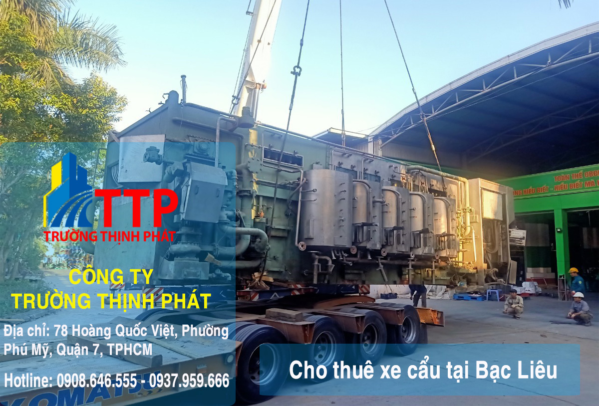 Cho thuê xe cẩu tại Bạc Liêu