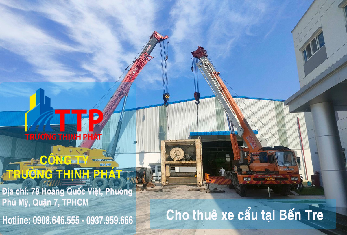 Cho thuê xe cẩu tại Bến Tre