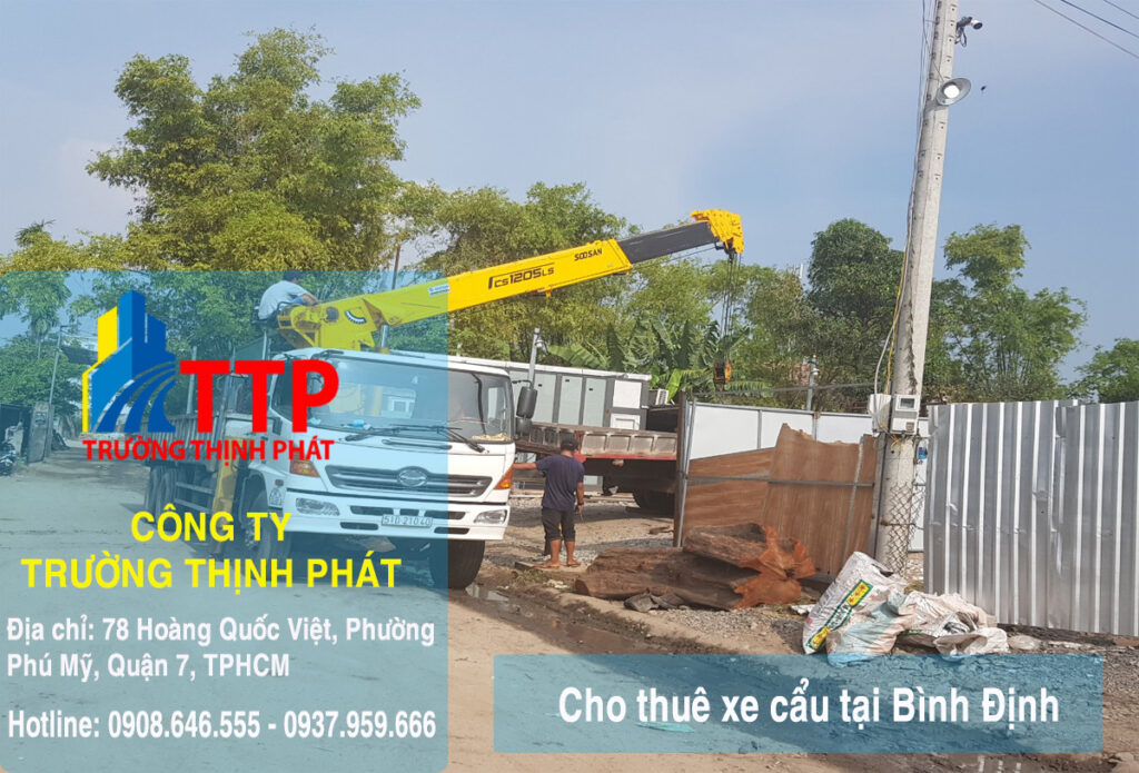 Cho thuê xe cẩu tại Bình Định