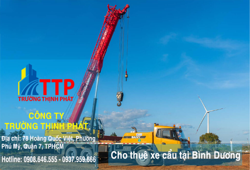 Cho thuê xe cẩu tại Bình Dương