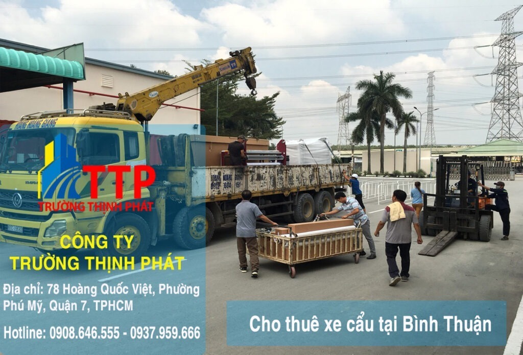 Cho thuê xe cẩu tại Bình Thuận