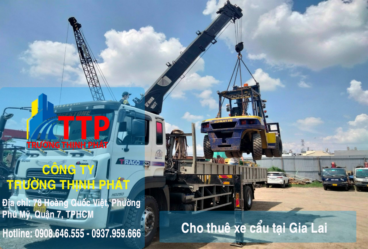 Cho thuê xe cẩu tại Gia Lai