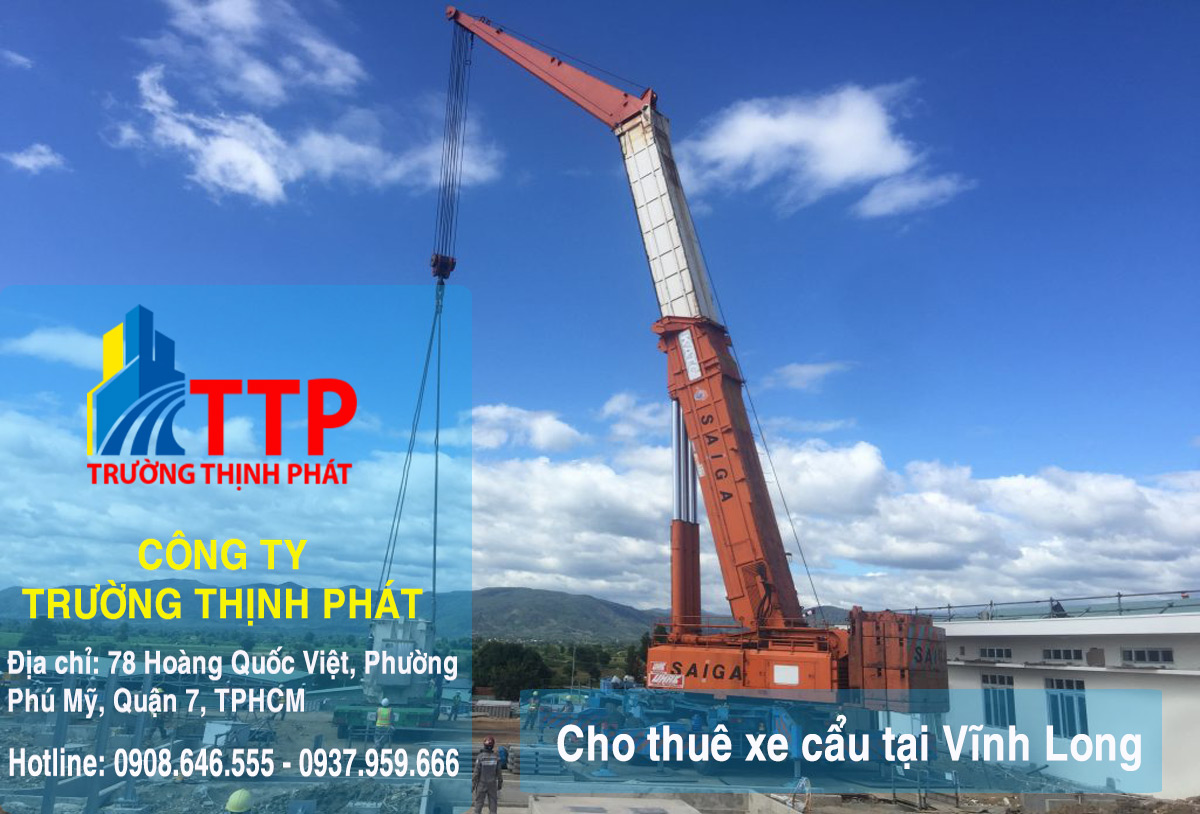 Cho thuê xe cẩu tại Vĩnh Long