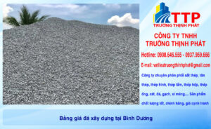 Bảng giá đá xây dựng tại Bình Dương
