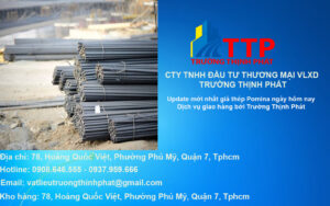 bang bao gia thep pomina xay dung hom nay