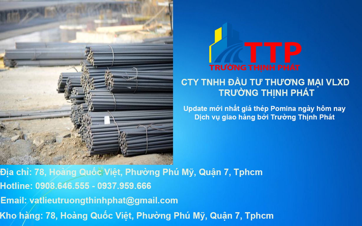 bang bao gia thep pomina xay dung hom nay
